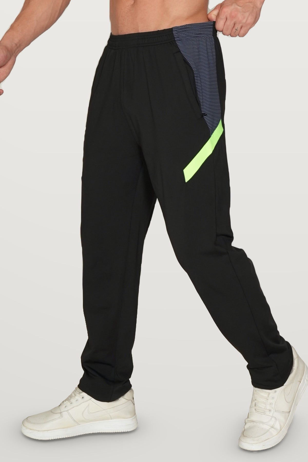Nurox Performance Track Pant | Black – front
