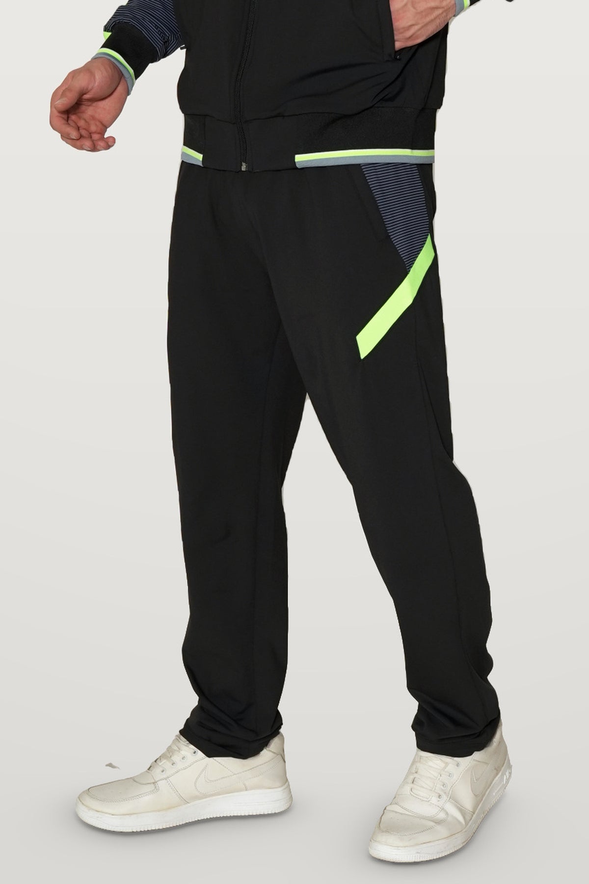 Nurox Performance Track Pant | Black – three-quarter