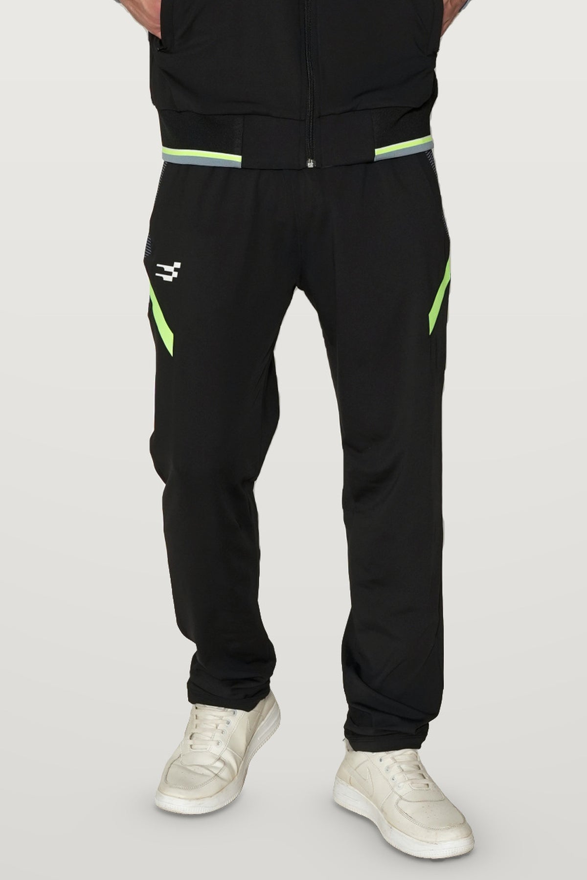 Nurox Performance Track Pant | Black – front