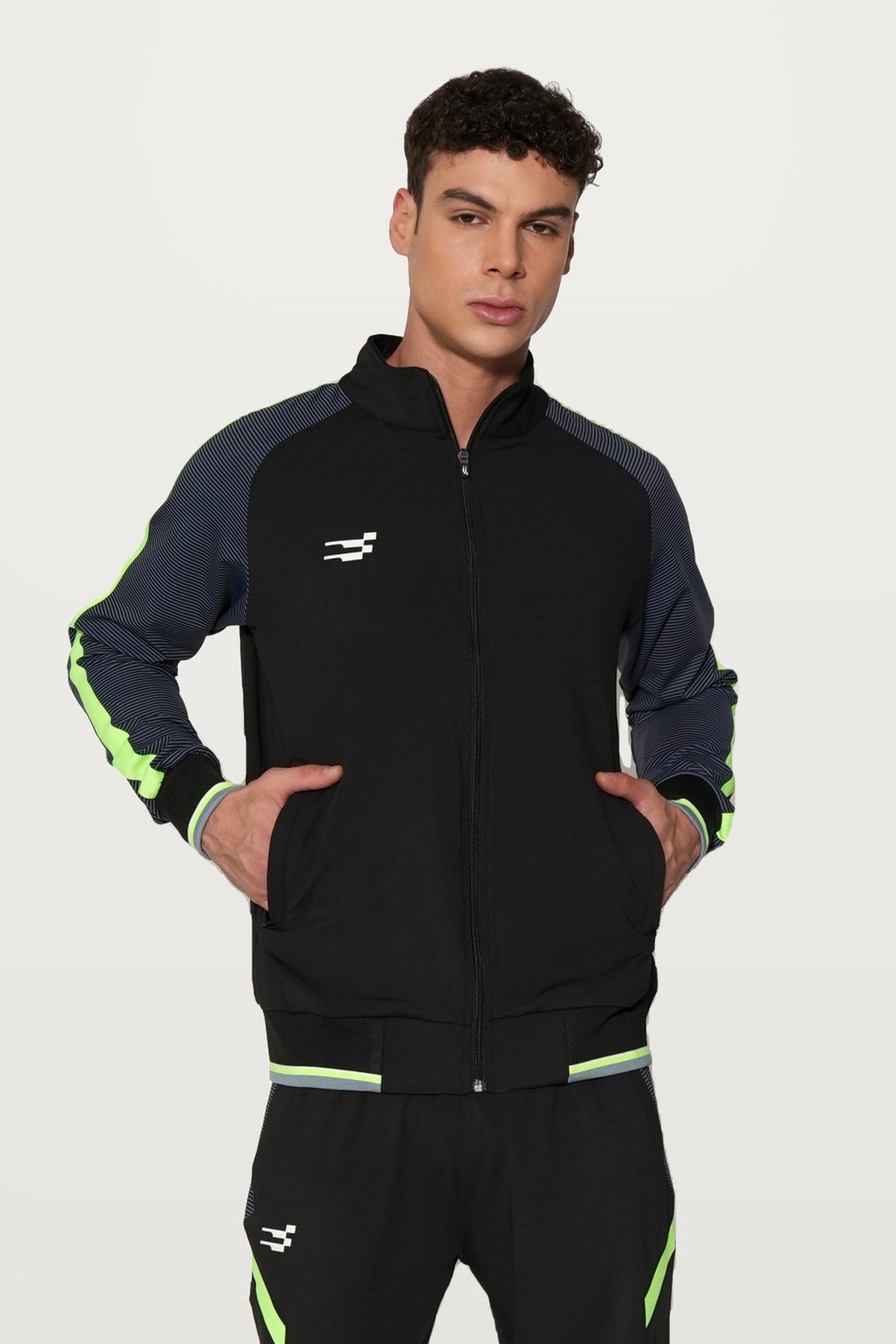 Nurox Performance Track Top | Black – front