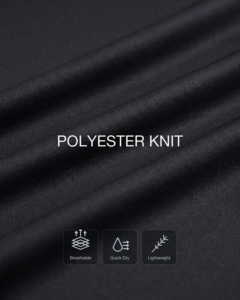 Open-knit airflow that lets heat out and dries fast.