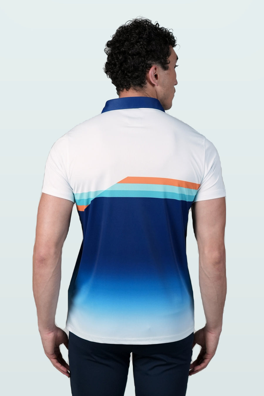 Powerline Performance Polo T-Shirt | Cobalt – back