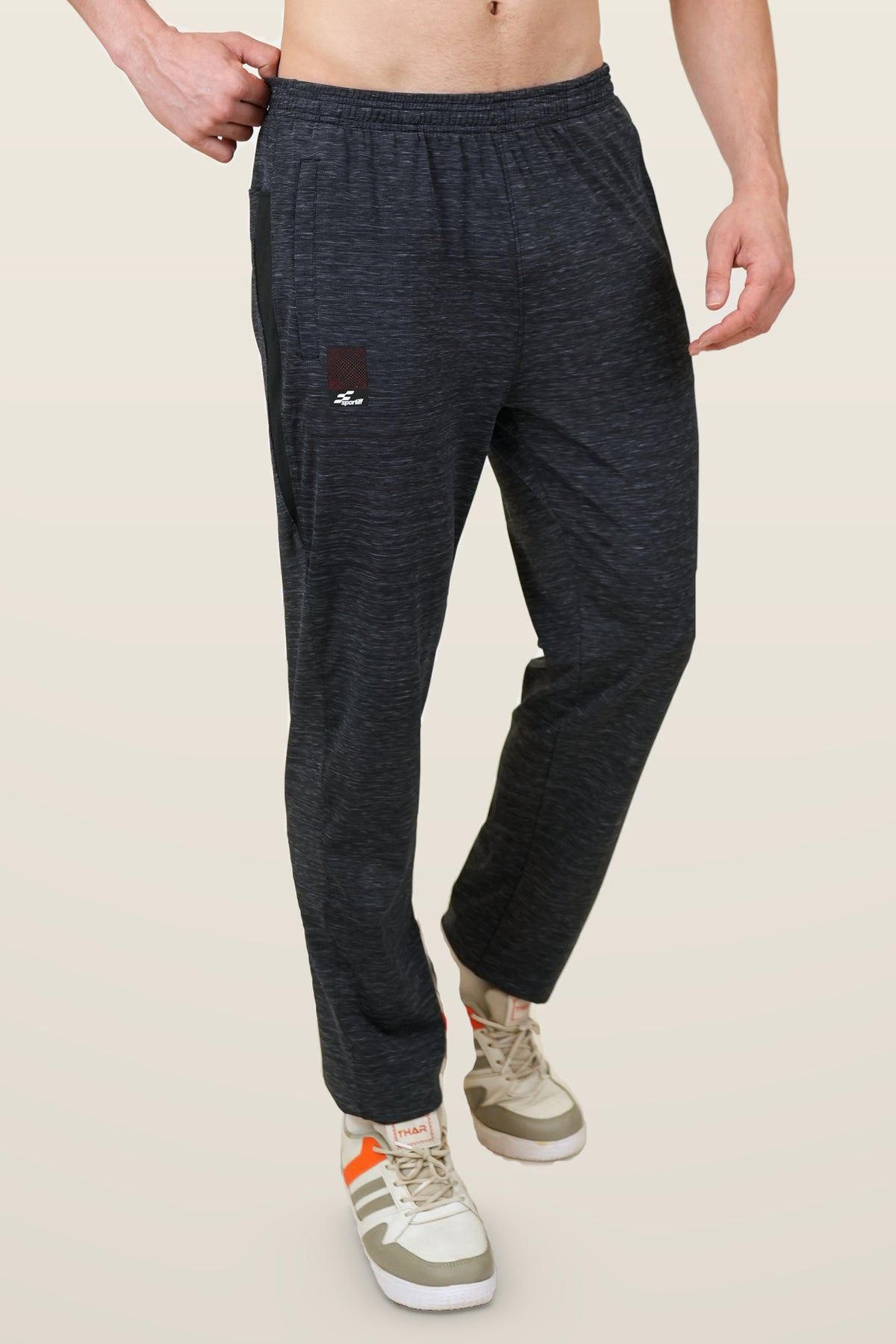 PulseFit Performance Track Pant | Dark Anthra – front