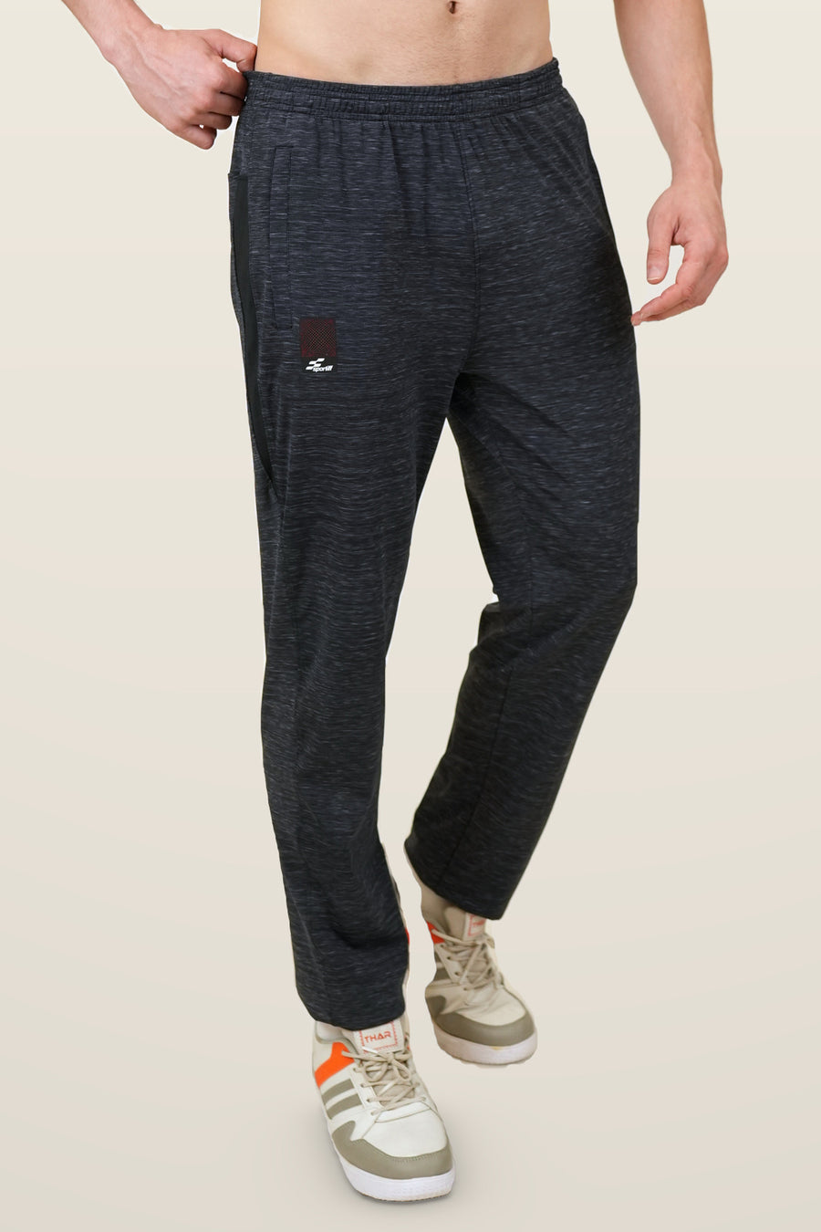 PulseFit Performance Track Pant | Dark Anthra – front