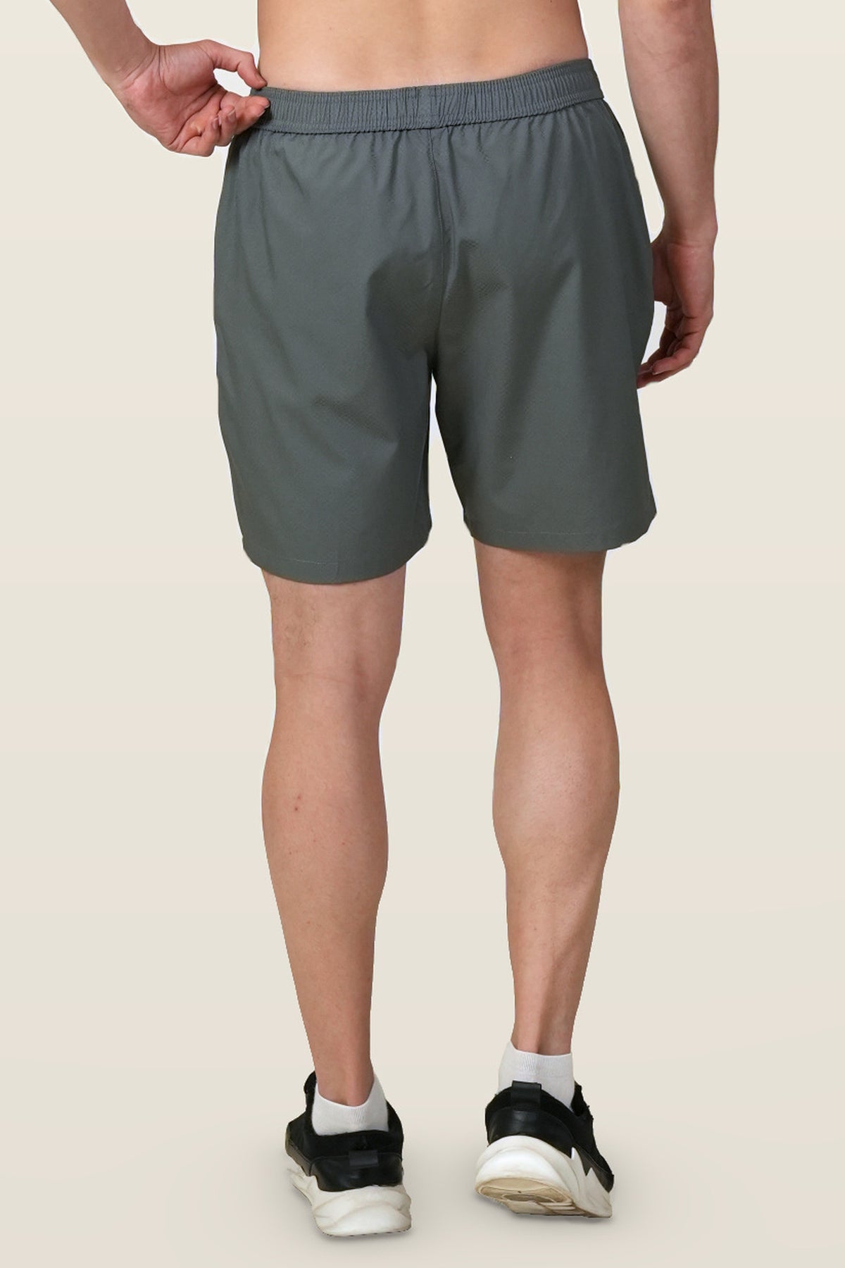 Quantum Performance Shorts | Mid Grey – back