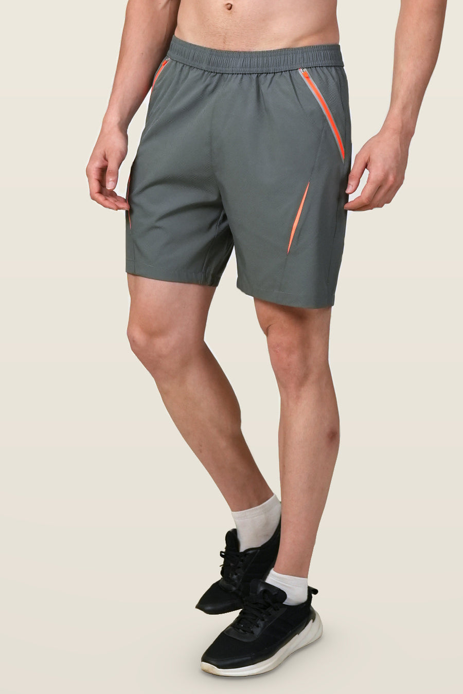 Quantum Performance Shorts | Mid Grey – front