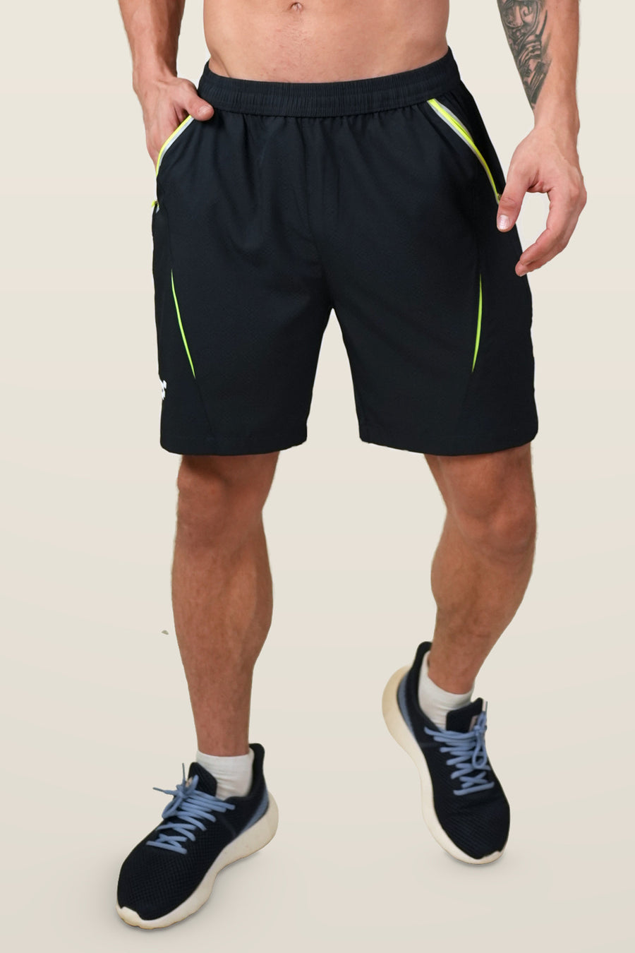 Quantum Performance Shorts | Navy – front
