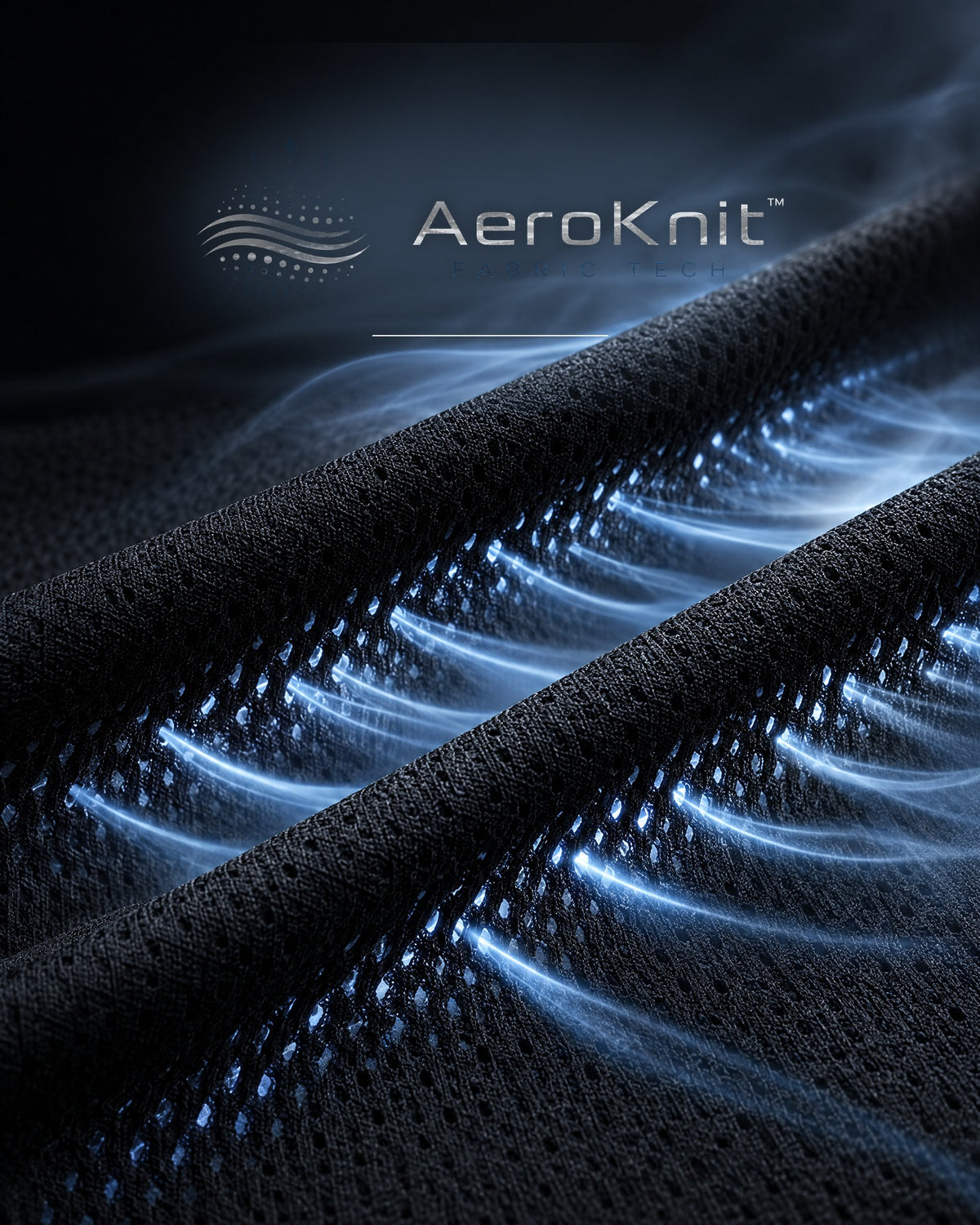AeroKnit fabric technology: air flowing through the open knit