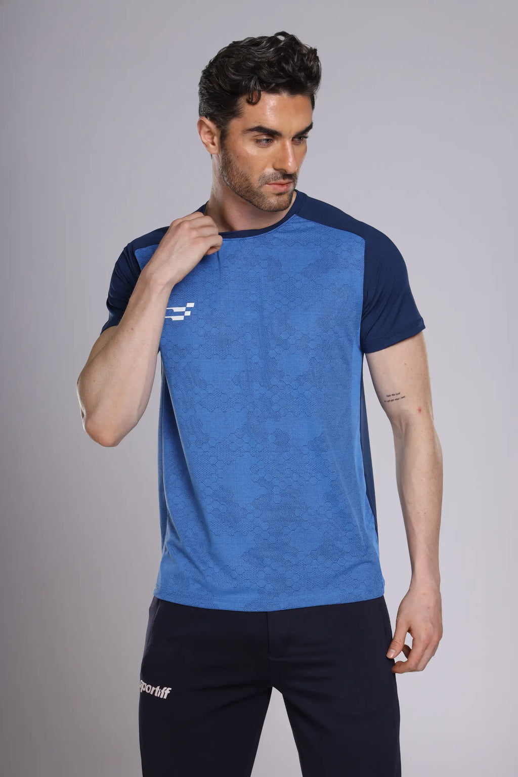 Fit-Gear Octagon T-Shirt | Navy Blue