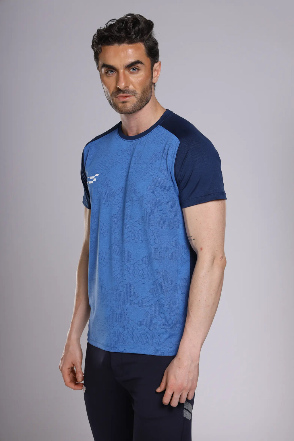 Fit-Gear Octagon T-Shirt | Navy Blue