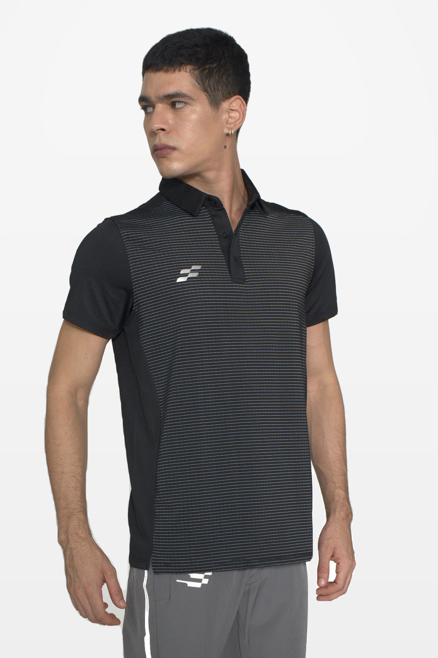 Strike Performance Polo T-Shirt | Black – front