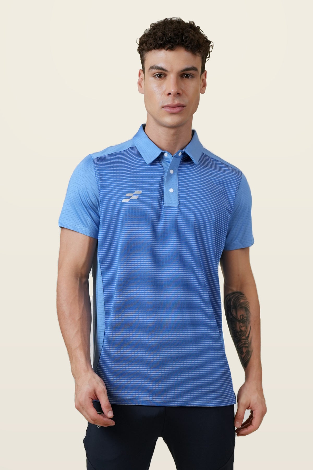 Strike Performance Polo T-Shirt | Blue – front