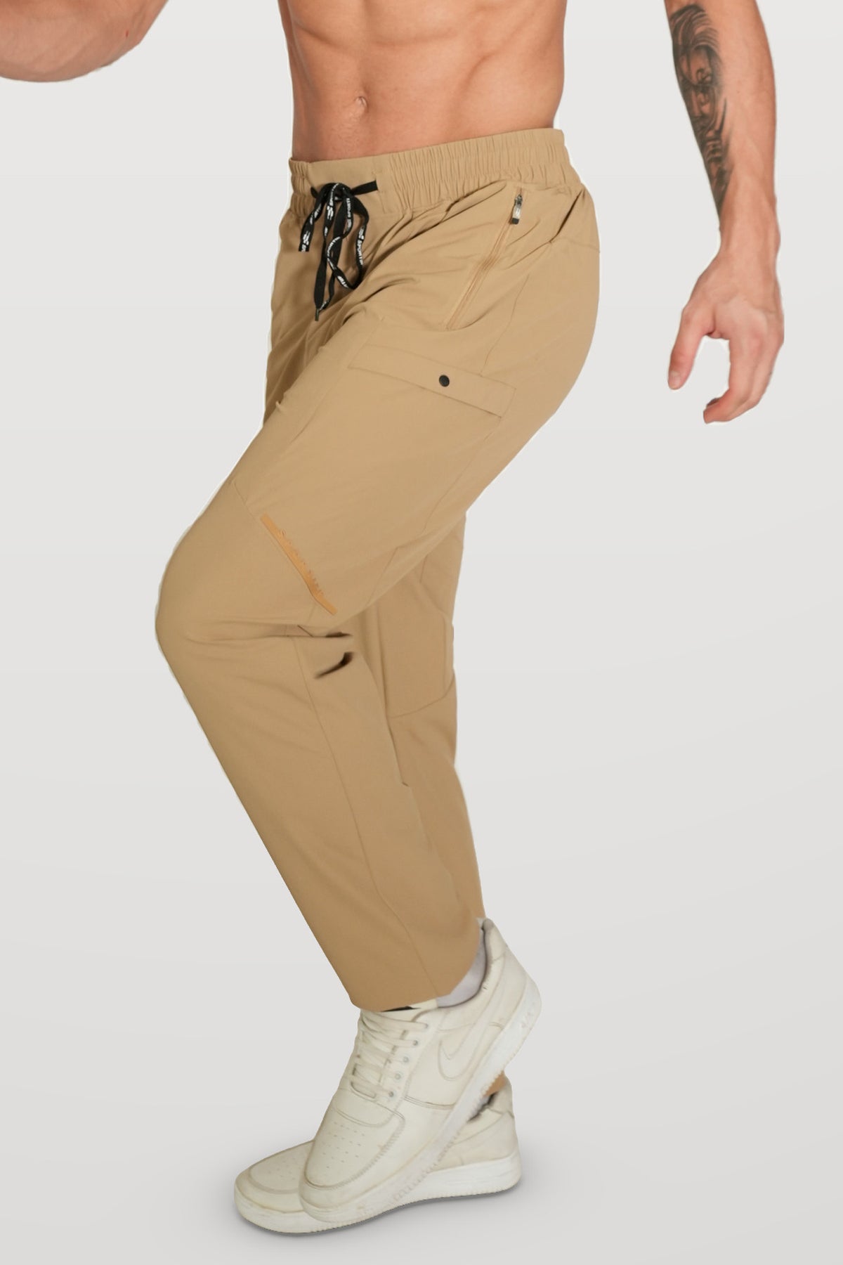 Vertex Performance Track Pant | Khaki – front