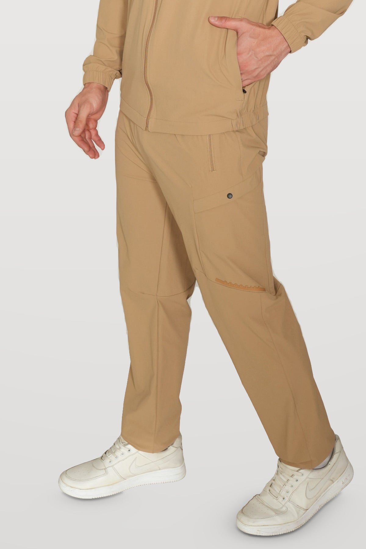 Vertex Performance Track Pant | Khaki – three-quarter