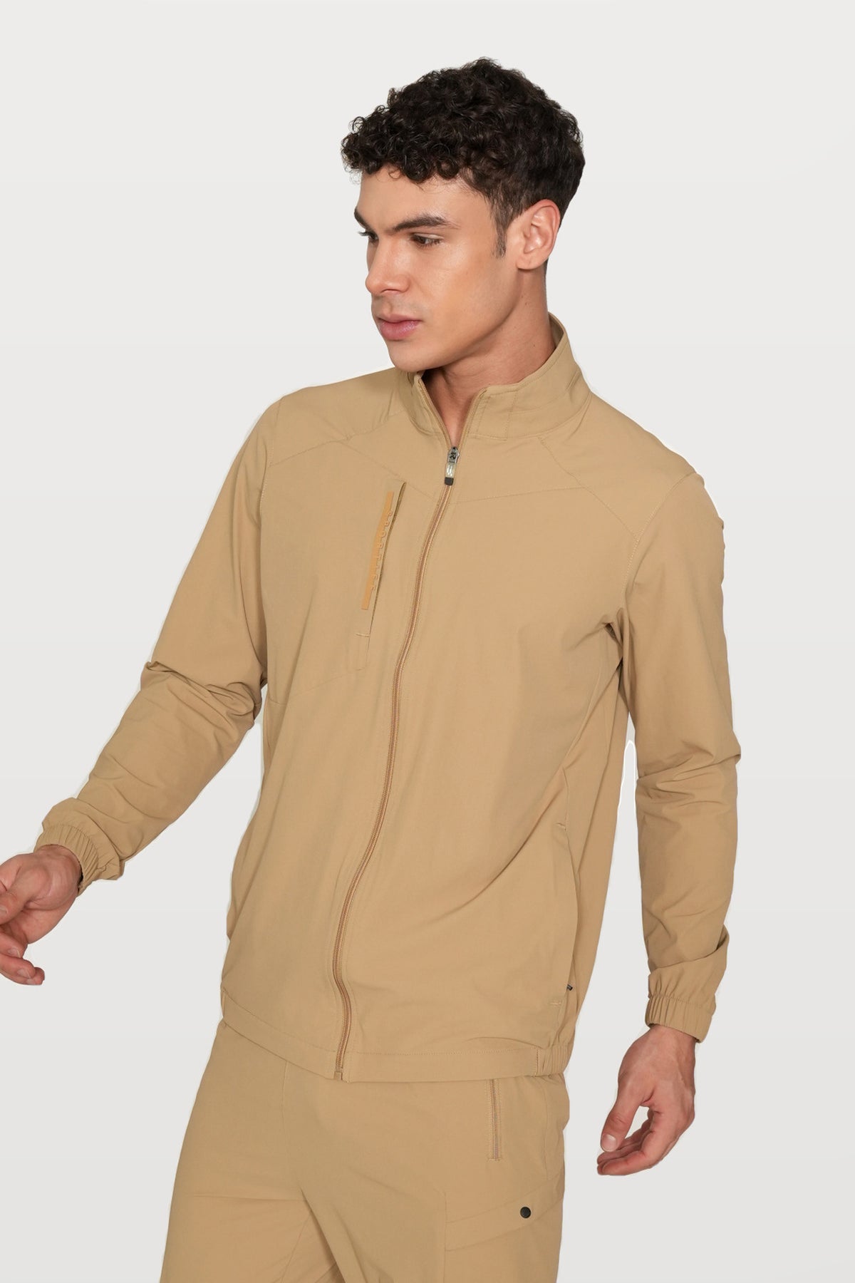 Vertex Performance Track Top | Khaki – front