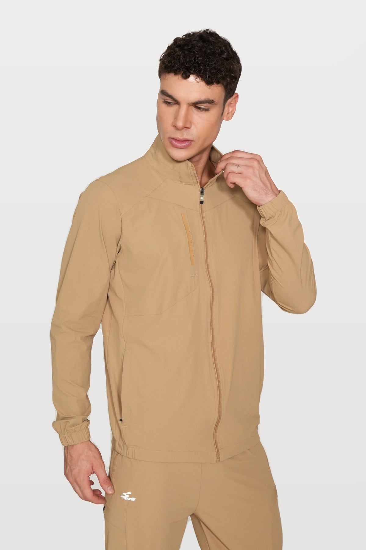 Vertex Performance Track Top | Khaki – front