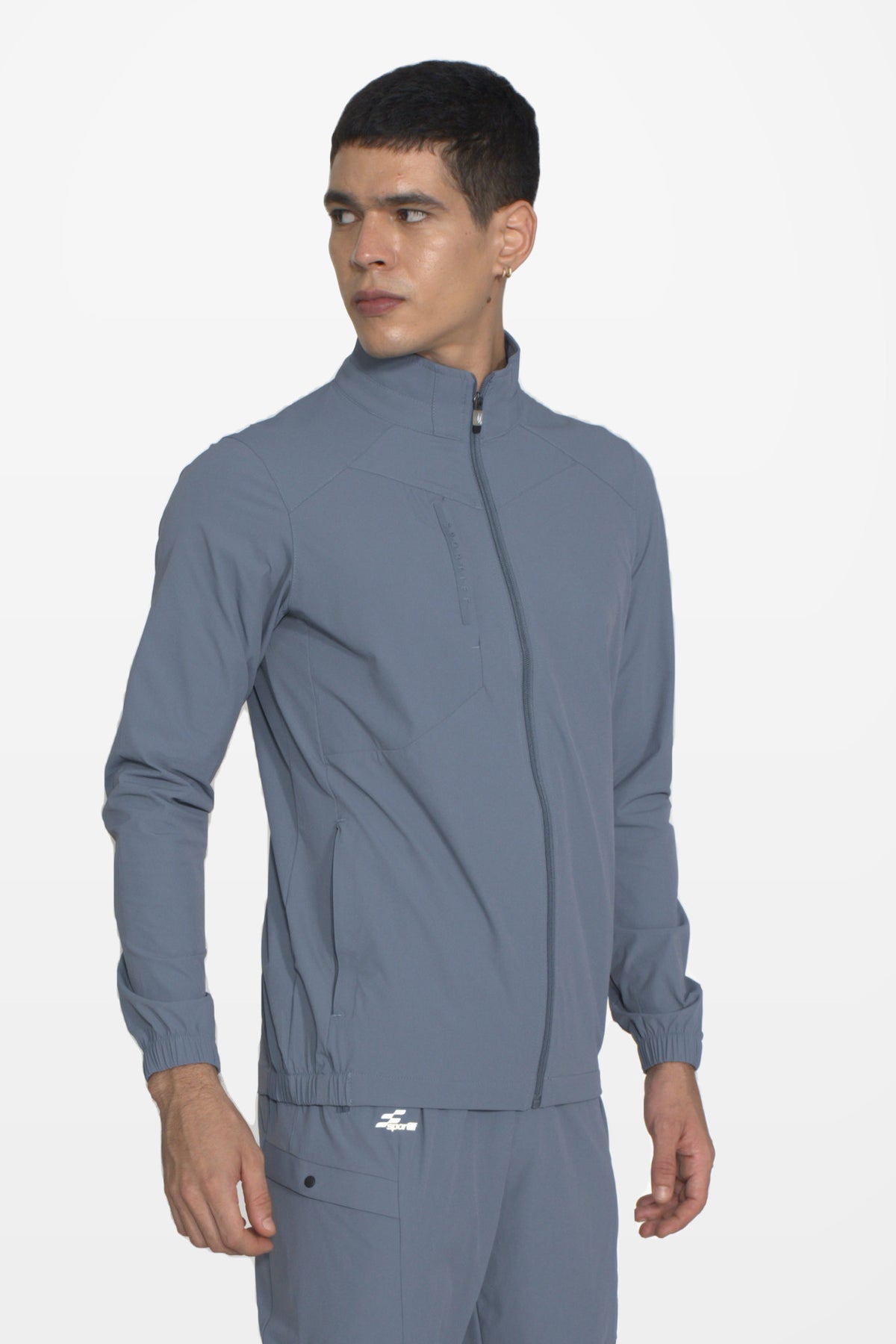 Vertex Performance Track Top | Light Grey – front