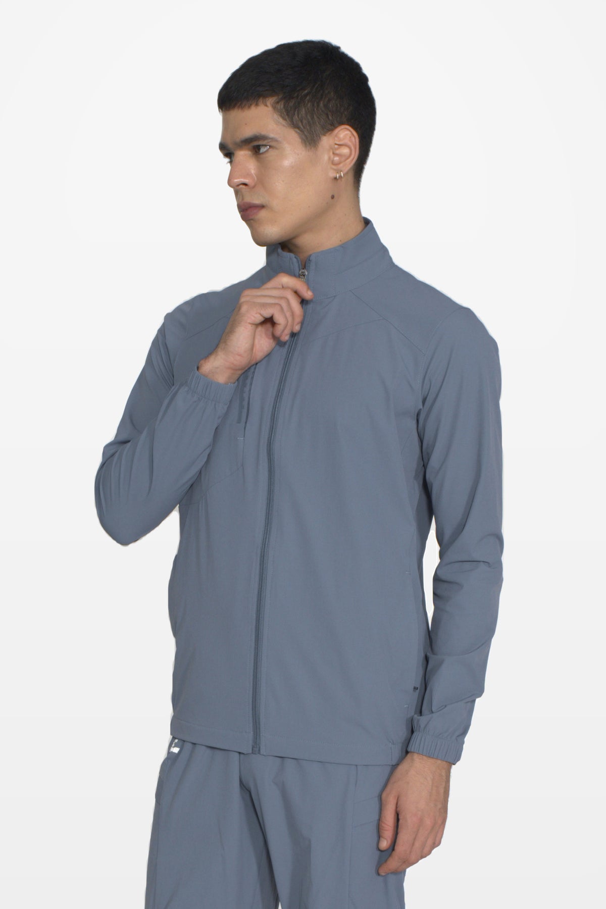 Vertex Performance Track Top | Light Grey – front