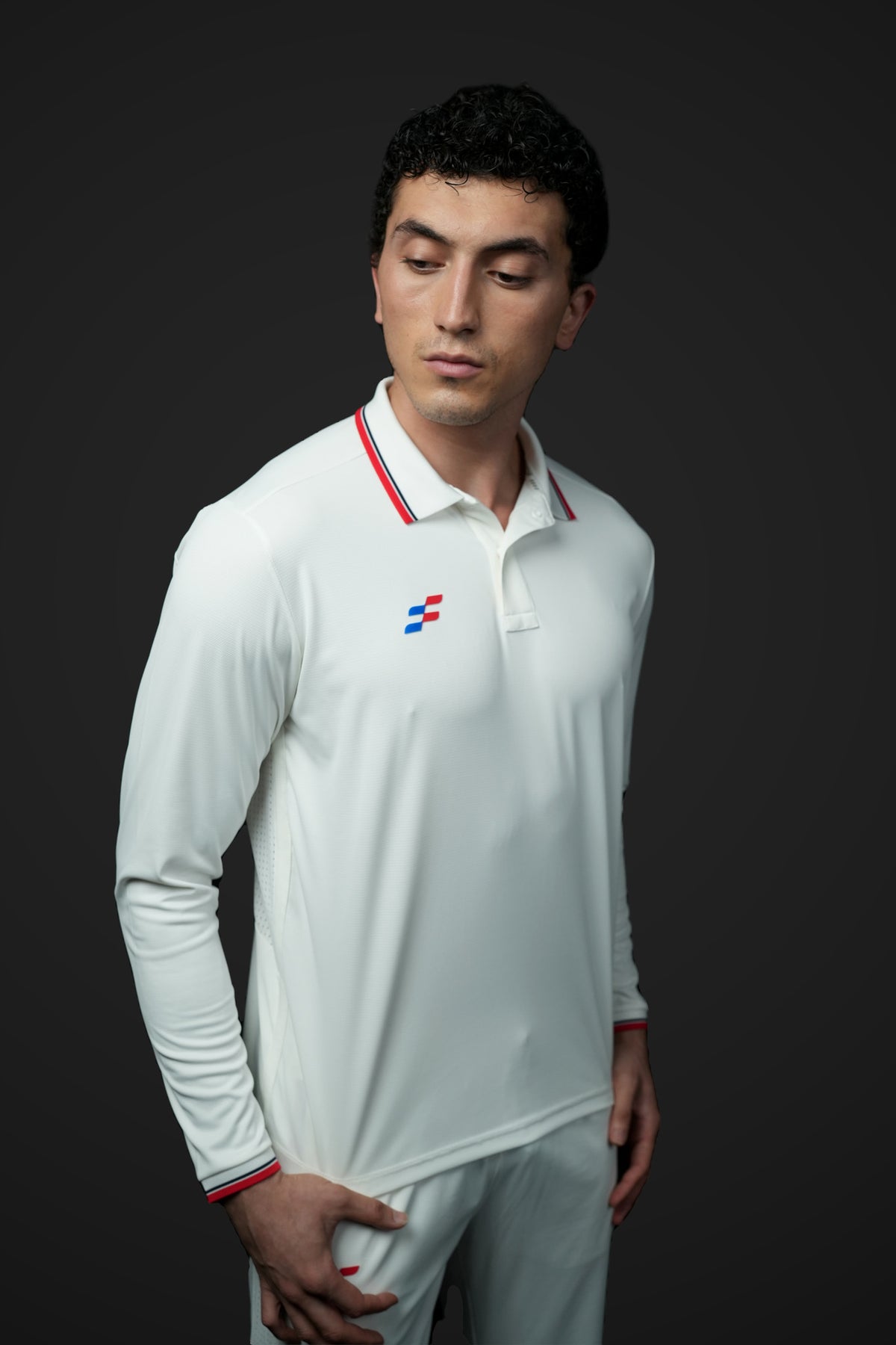 Yorker Cricket Whites T-Shirt | Full-Sleeve – three quarter