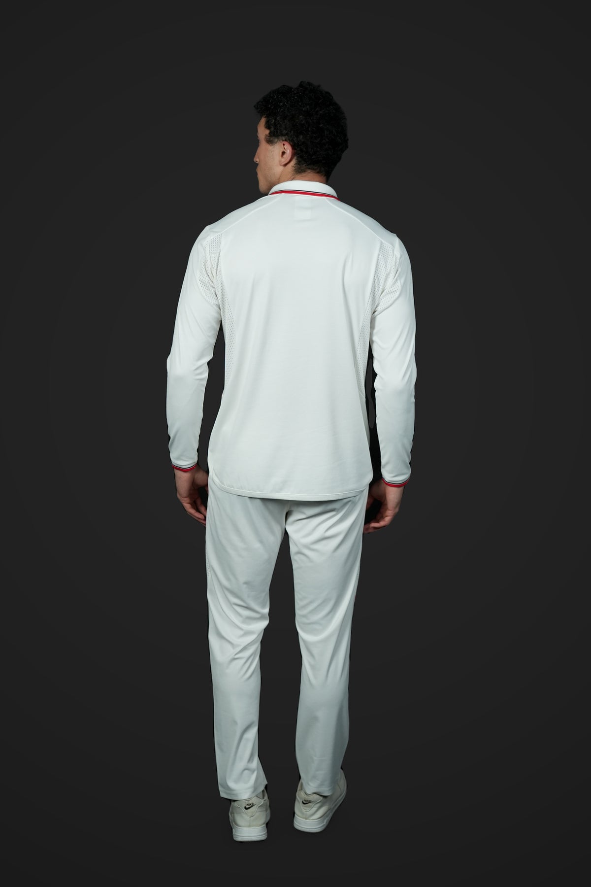 Yorker Cricket Whites T-Shirt | Full-Sleeve – back